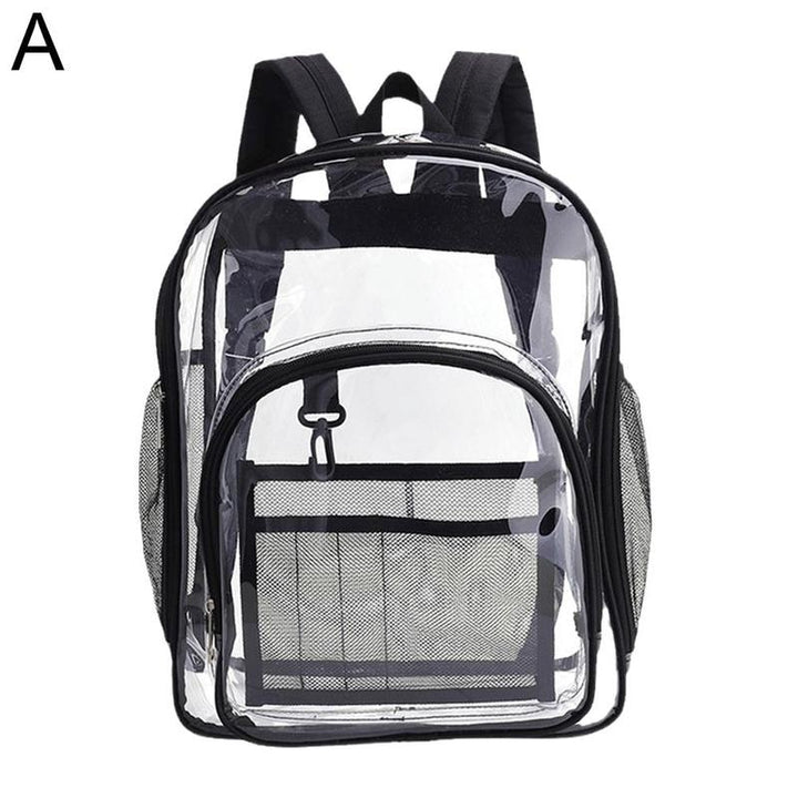 Versatile Unisex PVC Backpack: Stylish and Functional Clear Bag for School and Travel supremevarieties
