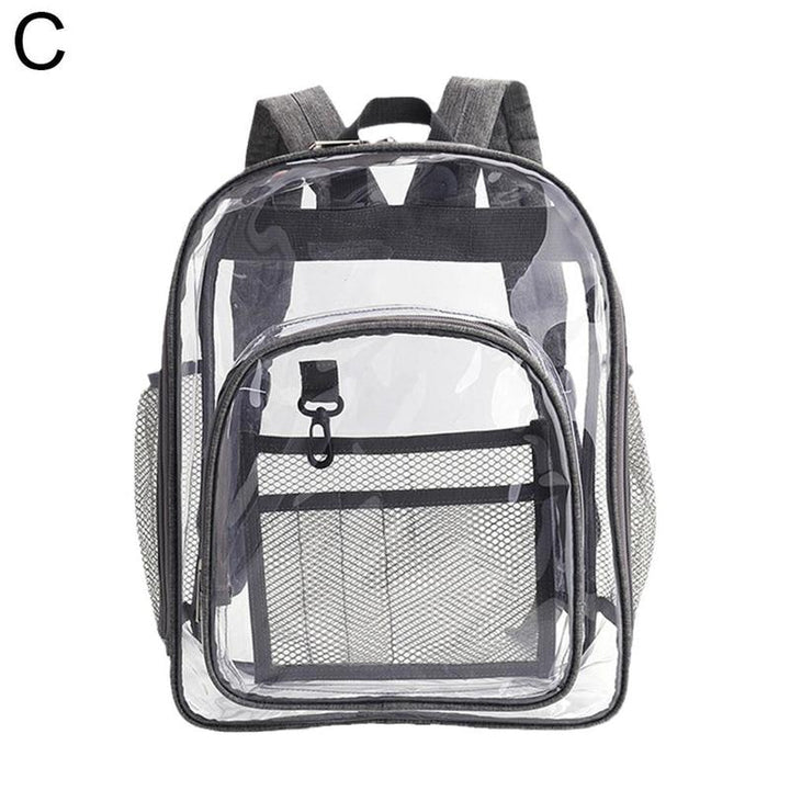 Versatile Unisex PVC Backpack: Stylish and Functional Clear Bag for School and Travel supremevarieties