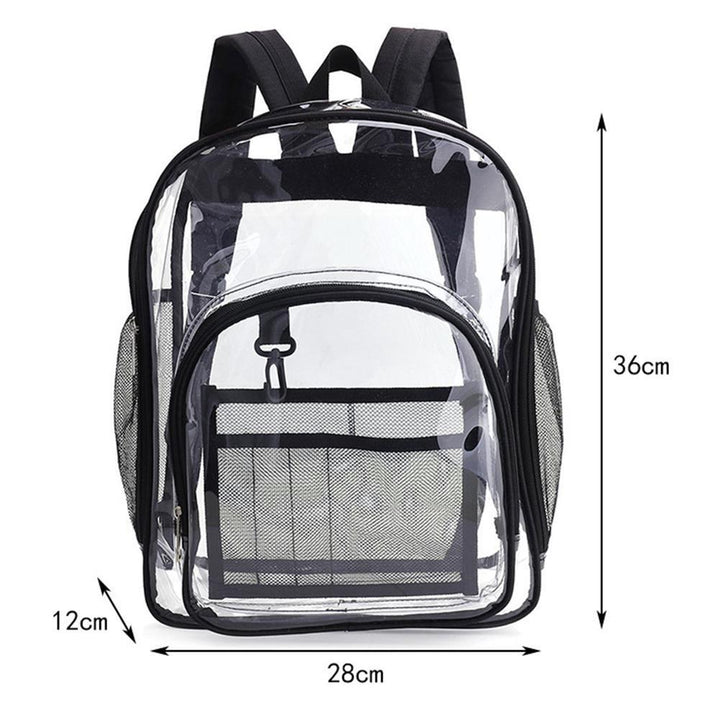 Versatile Unisex PVC Backpack: Stylish and Functional Clear Bag for School and Travel supremevarieties